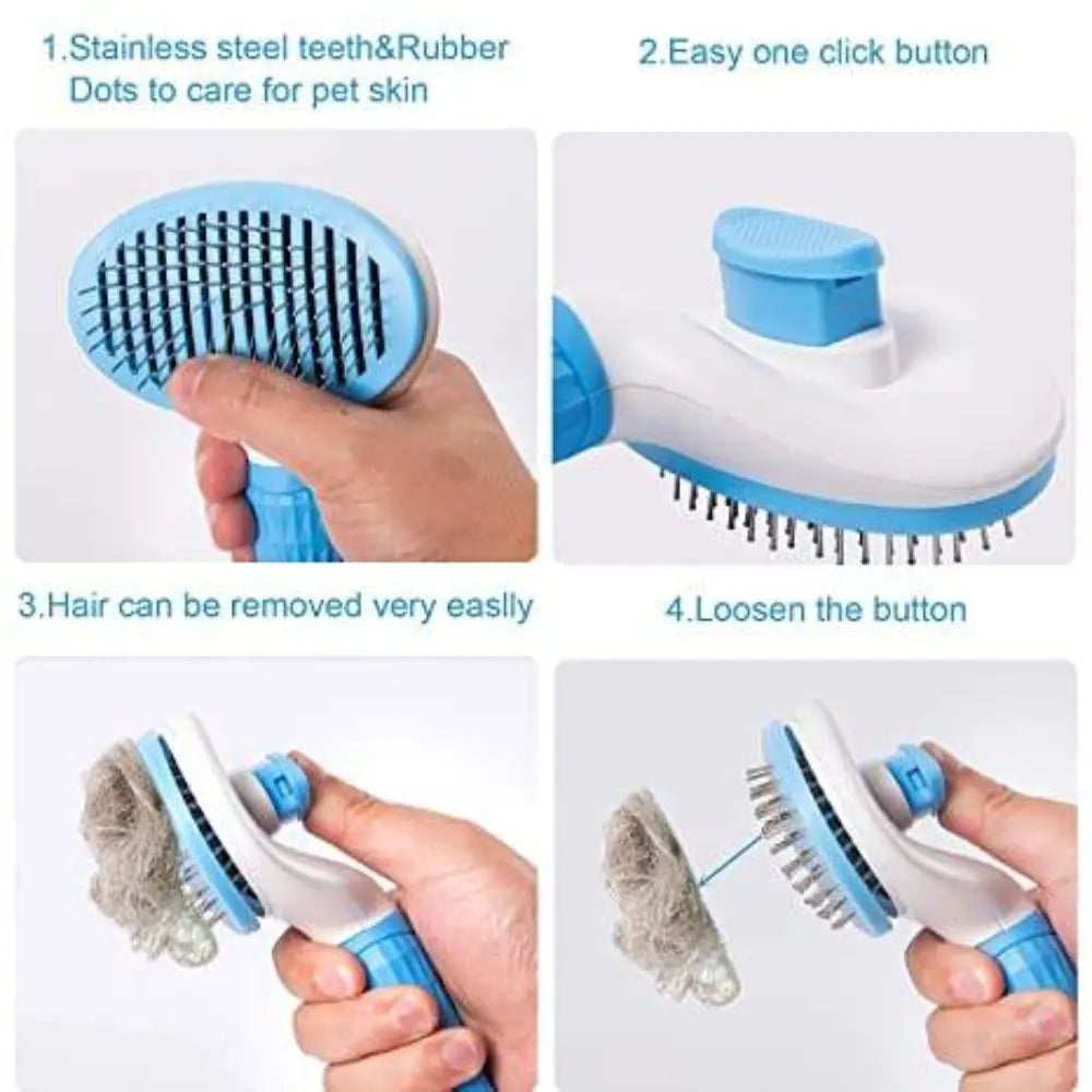 Professional Hair Removal Beauty Needle Brush for Dogs & Cats | Tangle-Free Grooming