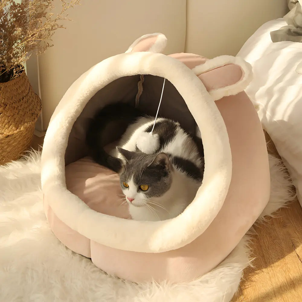 Soft & Warm Cat Bed with Non-Slip Bottom – Cozy, Washable, Double-Sided Cushion for Cats & Small Pets