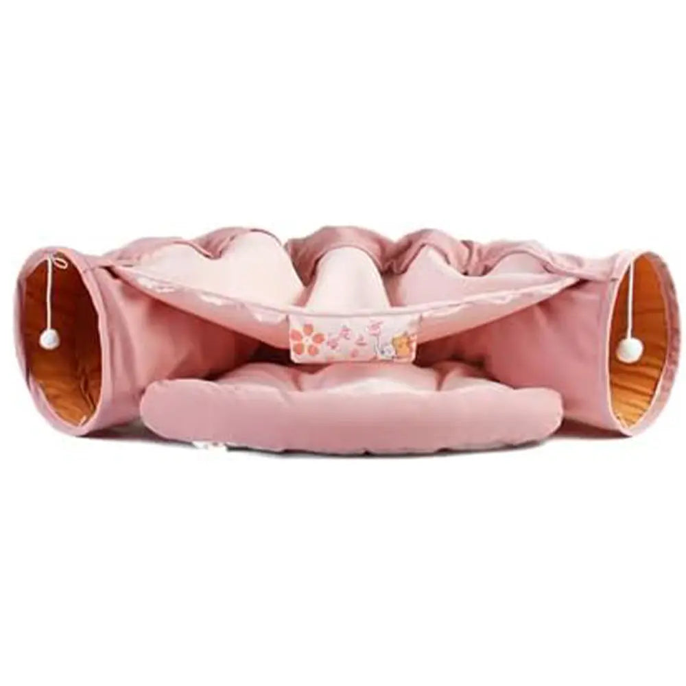 Hipipet Cat Tunnel for Indoor Cats - Collapsible Washable Cat Bed and Play Tunnel Pet Daily Life