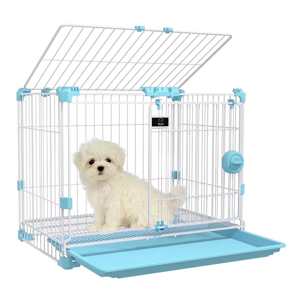 Double Door Design Pet Cage with Drawer Litter Tray - Easy Clean Pet Daily Life