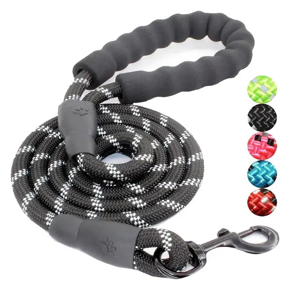 6FT Reflective Nylon Dog Leash - Durable & Comfortable for Medium & Large Dogs Pet Daily Life