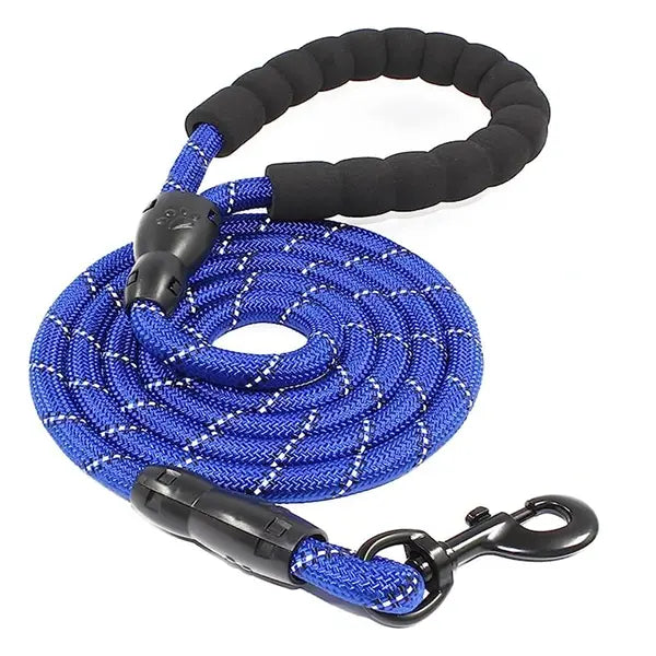 6FT Reflective Nylon Dog Leash - Durable & Comfortable for Medium & Large Dogs