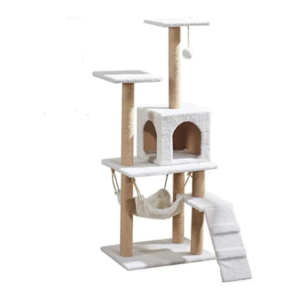 Multi-Level Cat Tree - 49-Inch Activity Tower for Large Cats | Durable & Cozy