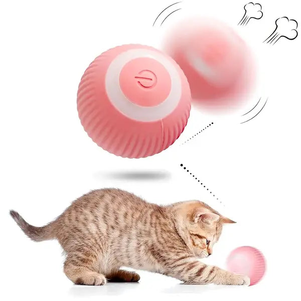 Interactive Cat Toy Ball - USB Rechargeable 360° Self-Rotating Pet Toy | Ideal for Cats & Small Dogs