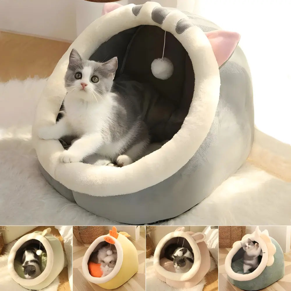 Soft & Warm Cat Bed with Non-Slip Bottom – Cozy, Washable, Double-Sided Cushion for Cats & Small Pets