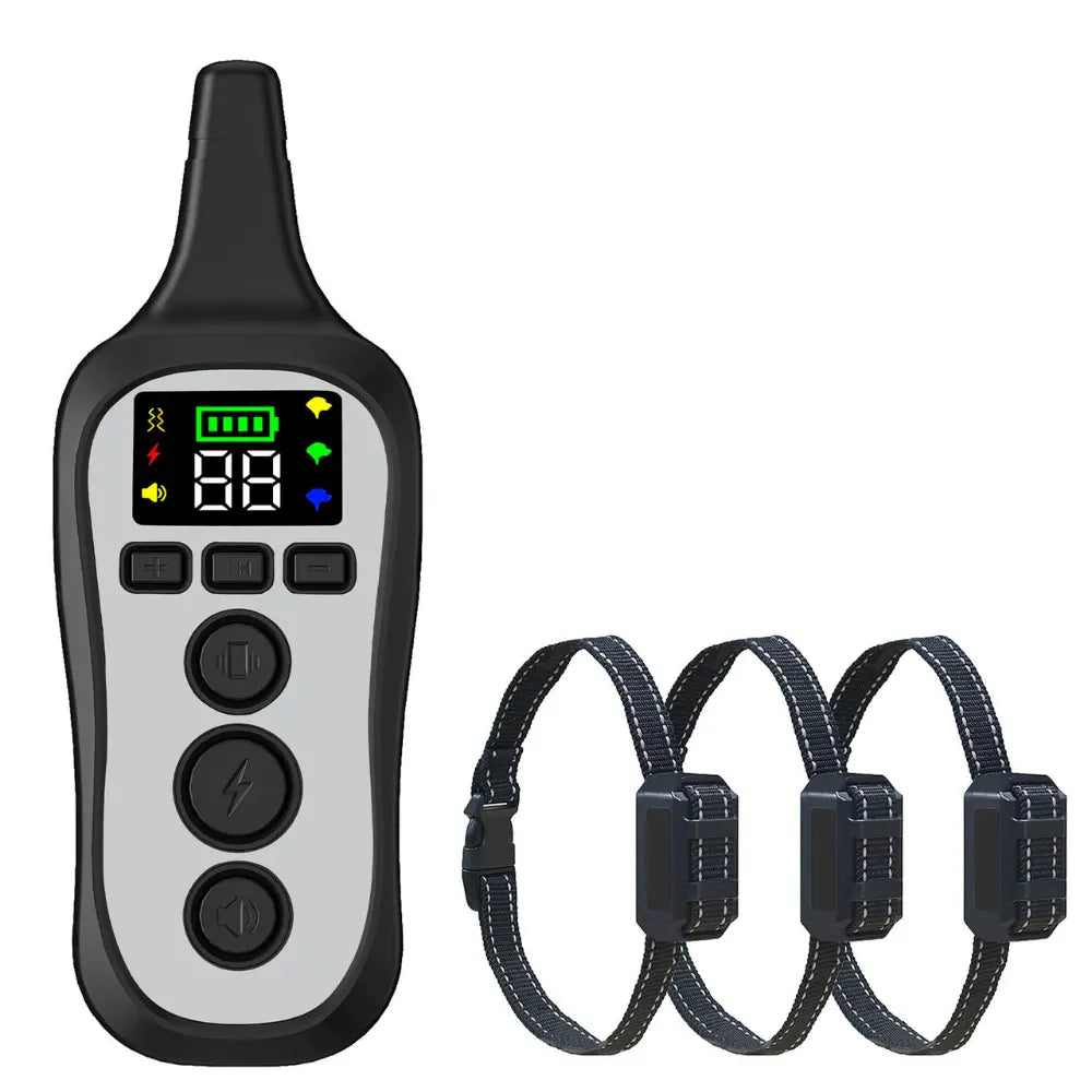 Remote Control Rechargeable Training Dog Collar – Waterproof, 1000-Foot Range