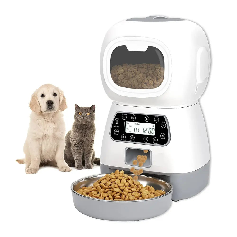 Automatic Feeding Dispenser for Pets - Programmable, Large Capacity Pet Daily Life