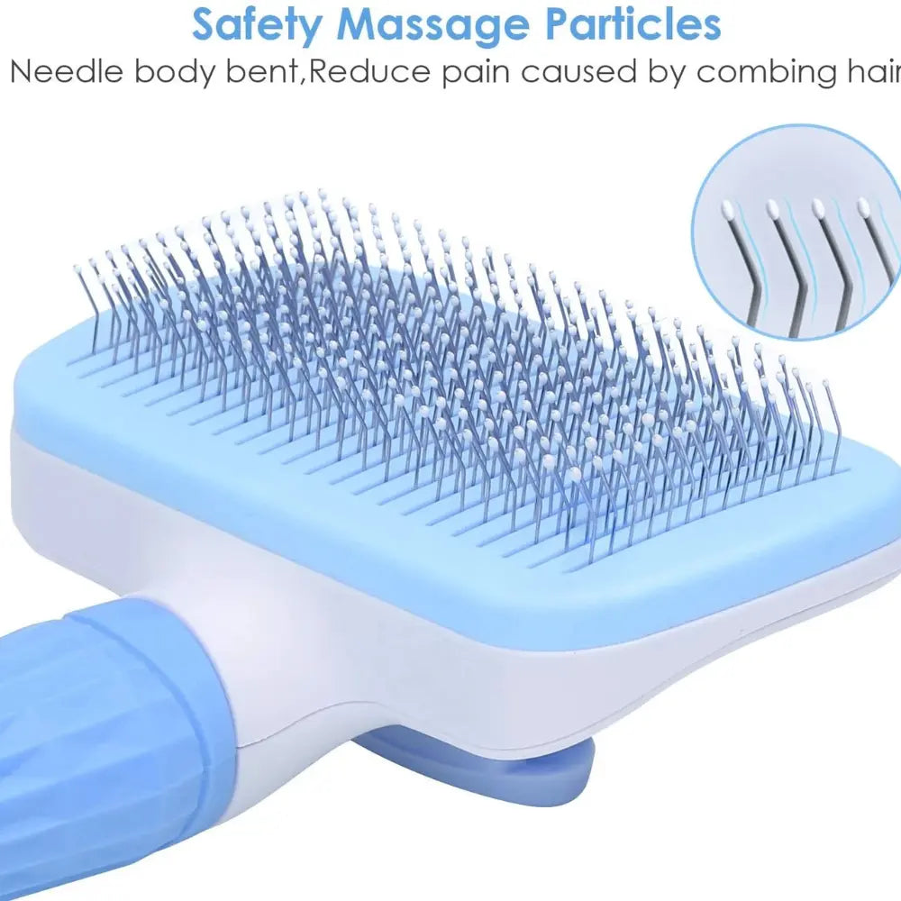 Professional Hair Removal Beauty Needle Brush for Dogs & Cats | Tangle-Free Grooming