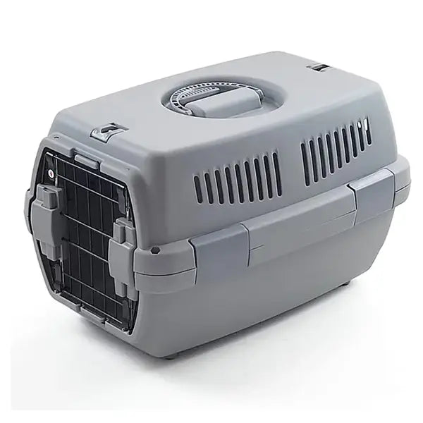 Airline-Approved Pet Kennel - Durable Travel Carrier for Dogs & Cats (Large, Grey) Pet Daily Life