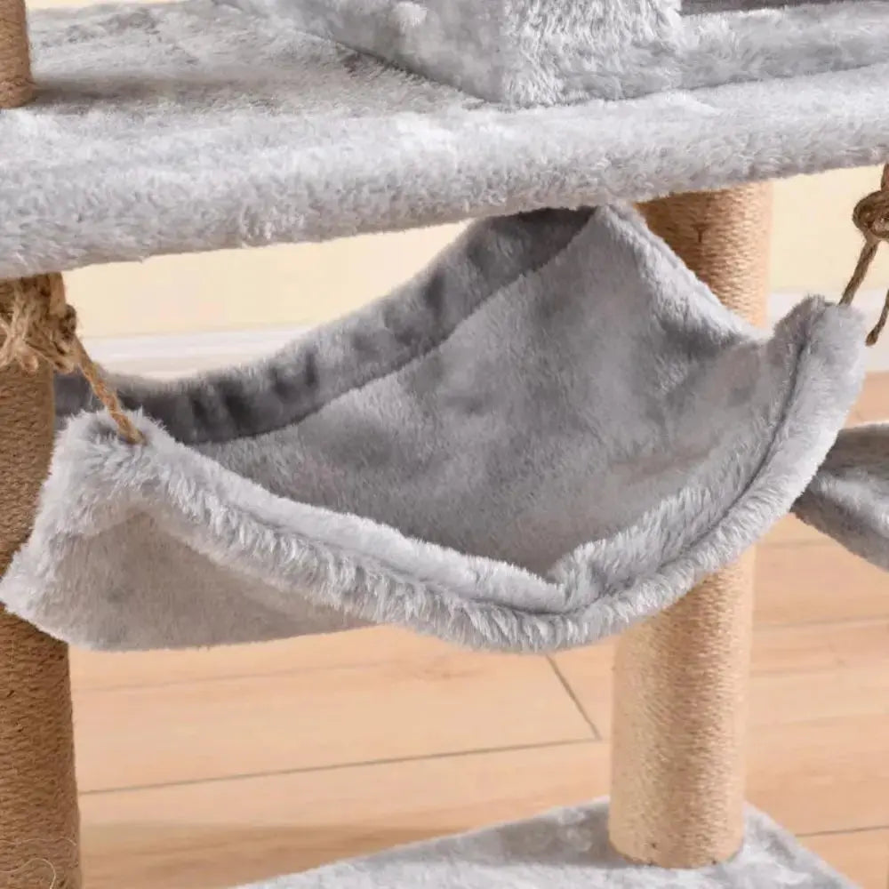 Multi-Level Cat Tree - 49-Inch Activity Tower for Large Cats | Durable & Cozy