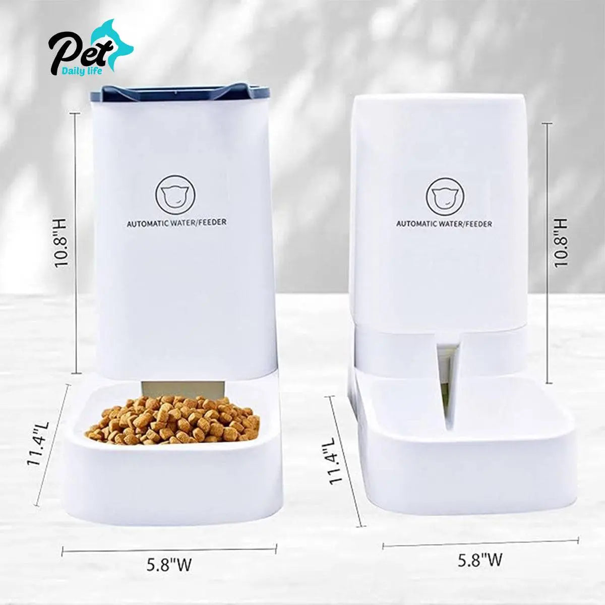 Automatic Cat Feeder Water Dispenser Gravity Pet Food Water Set Pet Daily Life