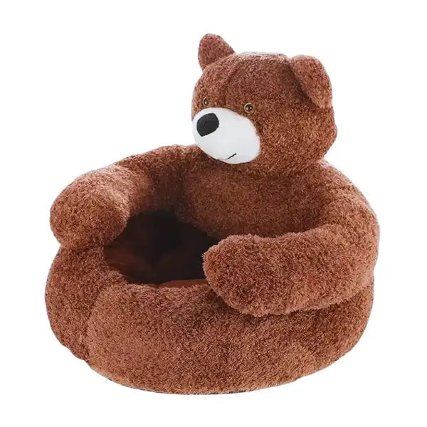 Super Soft Bear Shape Pet Bed | Cozy, Durable, Anti-Slip, and Machine-Washable Pet Bed for Dogs & Cats