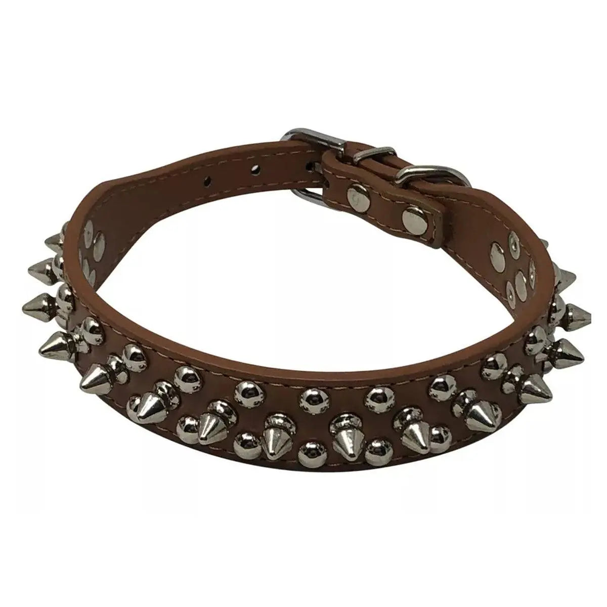 Cool Leather Dog Collar - Spiked & Studded Personalized Collars for All Sizes