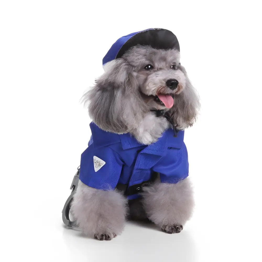 Soft Fabric Dog Police Clothes - Stylish & Comfortable Pet Outfit