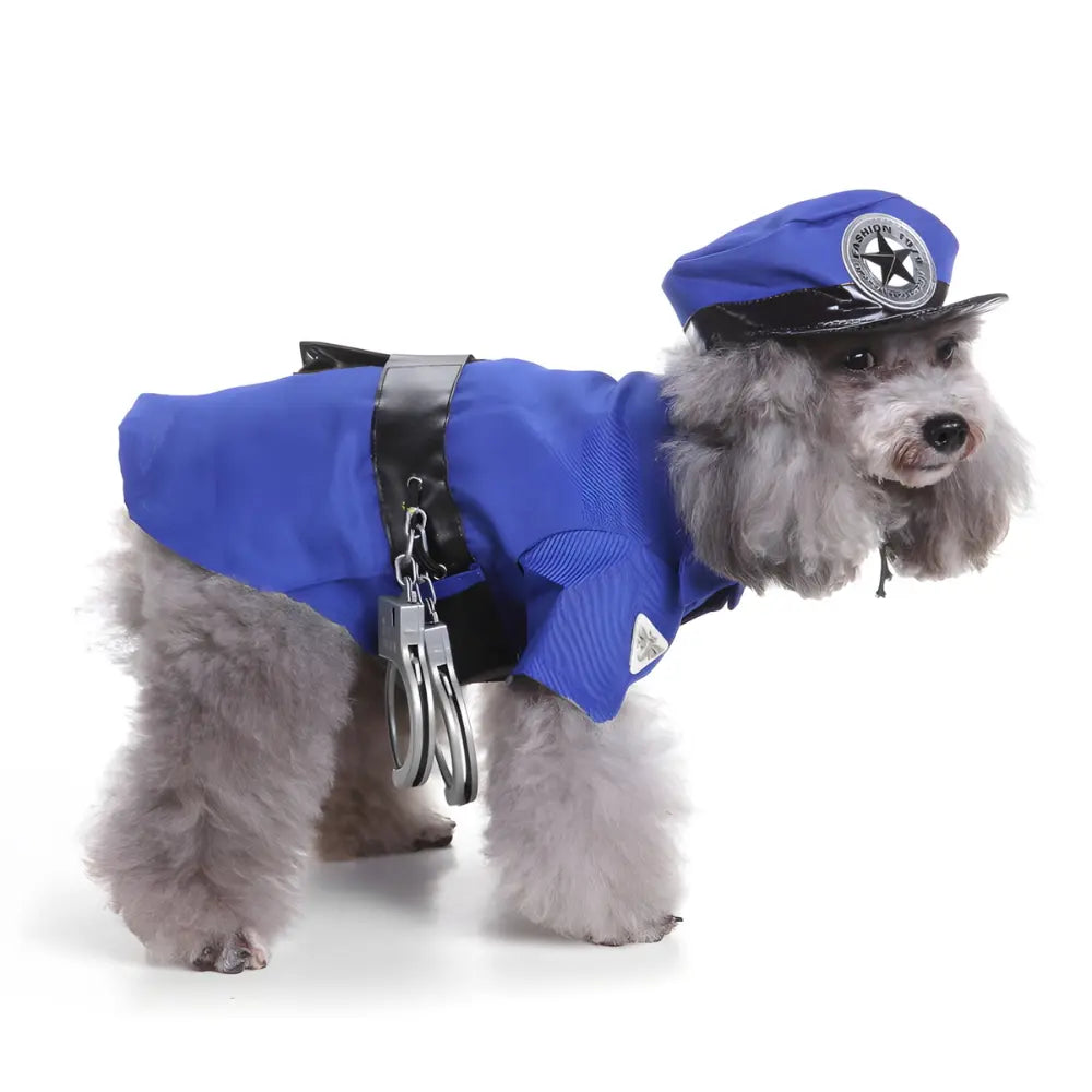 Soft Fabric Dog Police Clothes - Stylish & Comfortable Pet Outfit Pet Daily Life