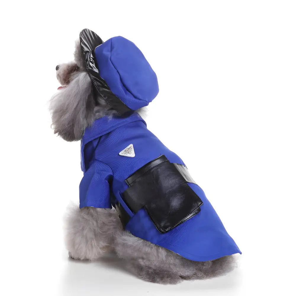 Soft Fabric Dog Police Clothes - Stylish & Comfortable Pet Outfit