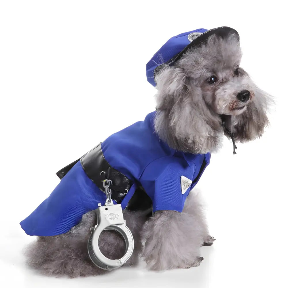 Soft Fabric Dog Police Clothes - Stylish & Comfortable Pet Outfit