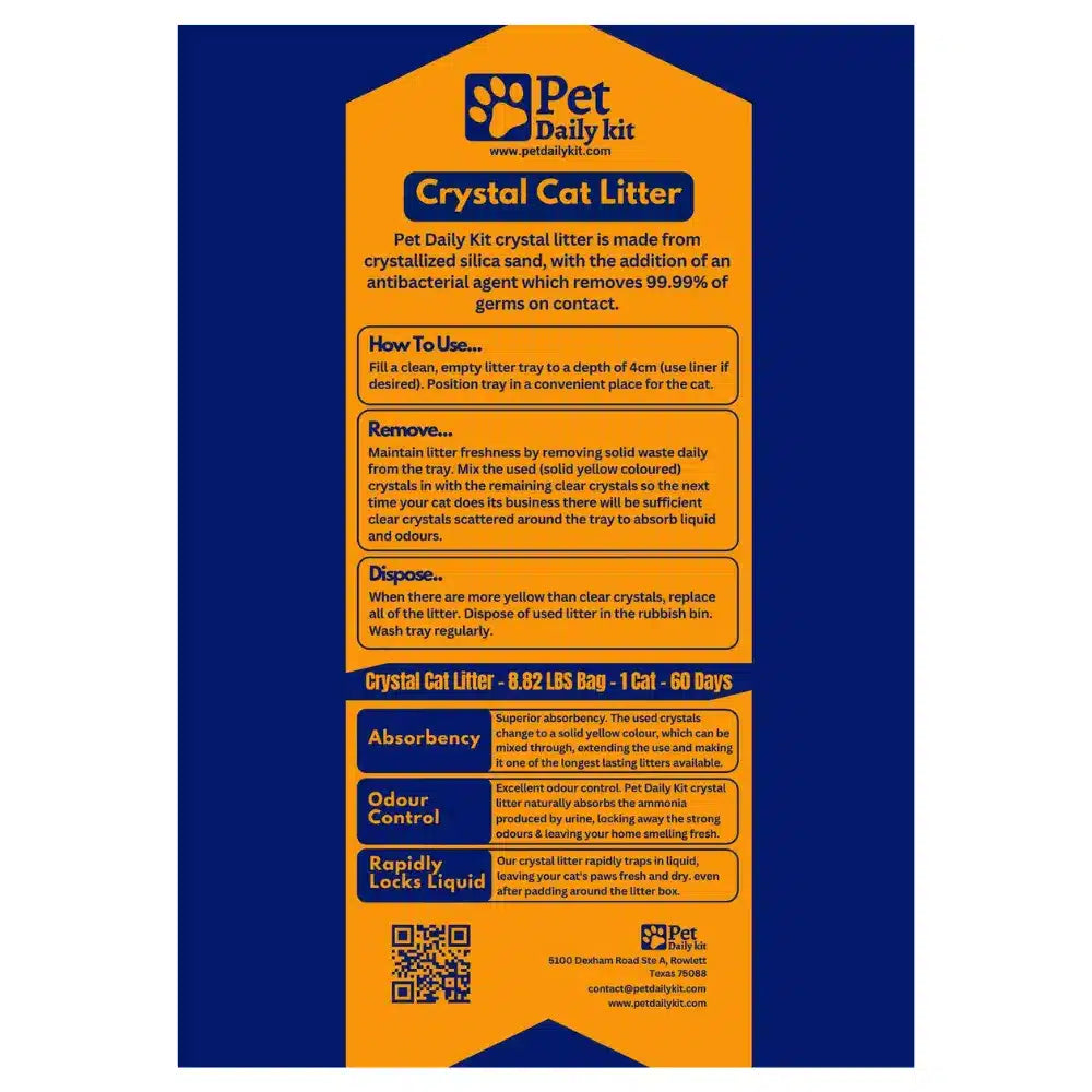 Crystal Cat Litter - Superior Odor Control & Exceptional Absorbency