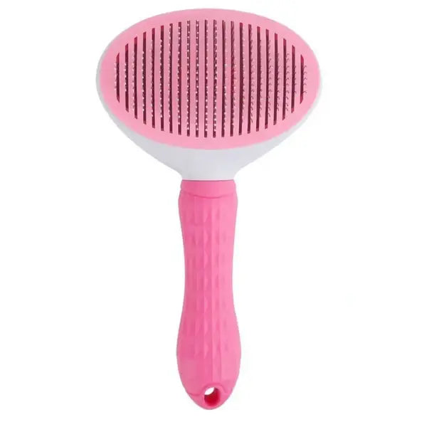 Aumuca Cat & Dog Brush - Self-Cleaning Slicker Brush for Shedding & Grooming