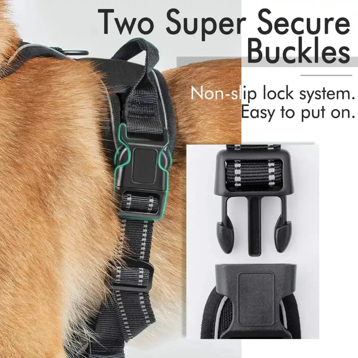 Dog Harness for Medium Dogs No Pull - Adjustable No Choke Vest Harness