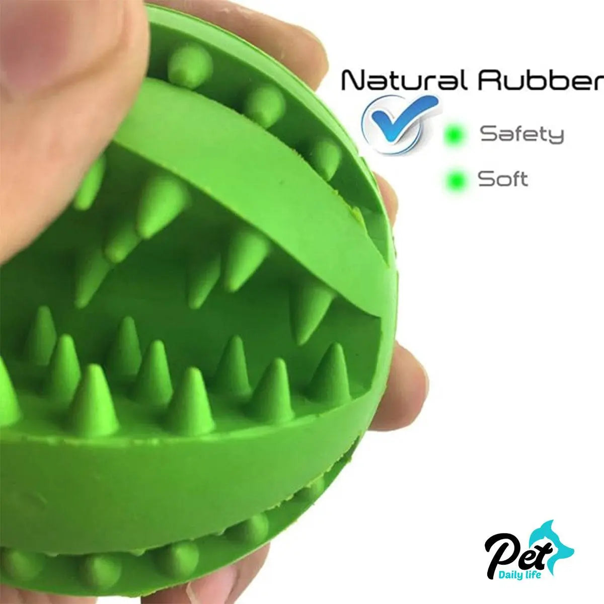 Dog Toys for Aggressive Chewers - Dental Chew Ball for IQ Training & Teeth Cleaning