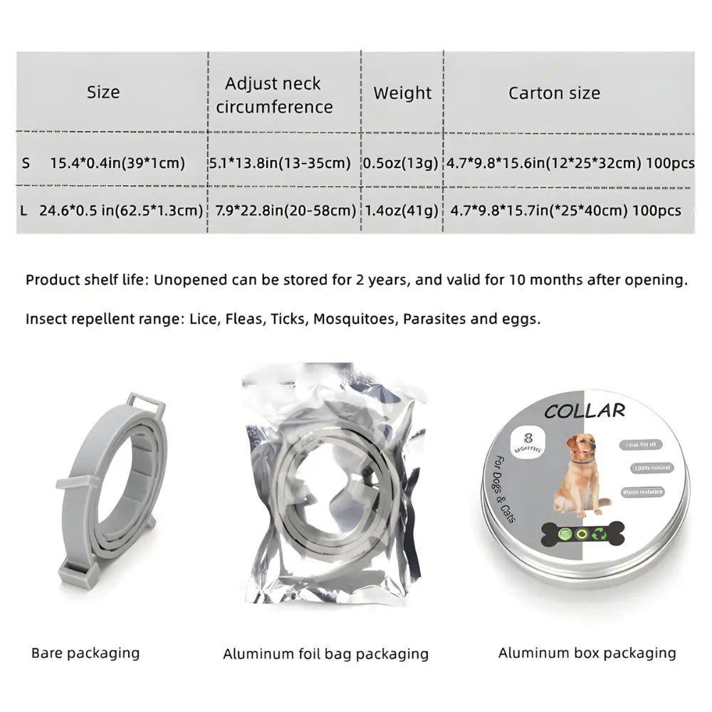 Flea and Tick Prevention Pet Collar – Long-Lasting, Comfortable Protection