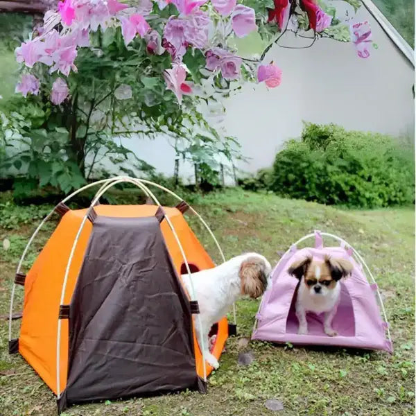 Foldable Pet Tent - Sun Protection Bed for Small & Medium Dogs | Indoor & Outdoor Use