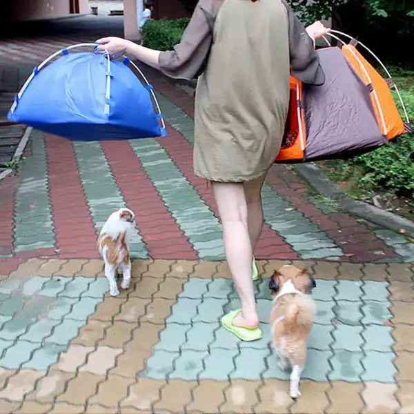 Foldable Pet Tent - Sun Protection Bed for Small & Medium Dogs | Indoor & Outdoor Use