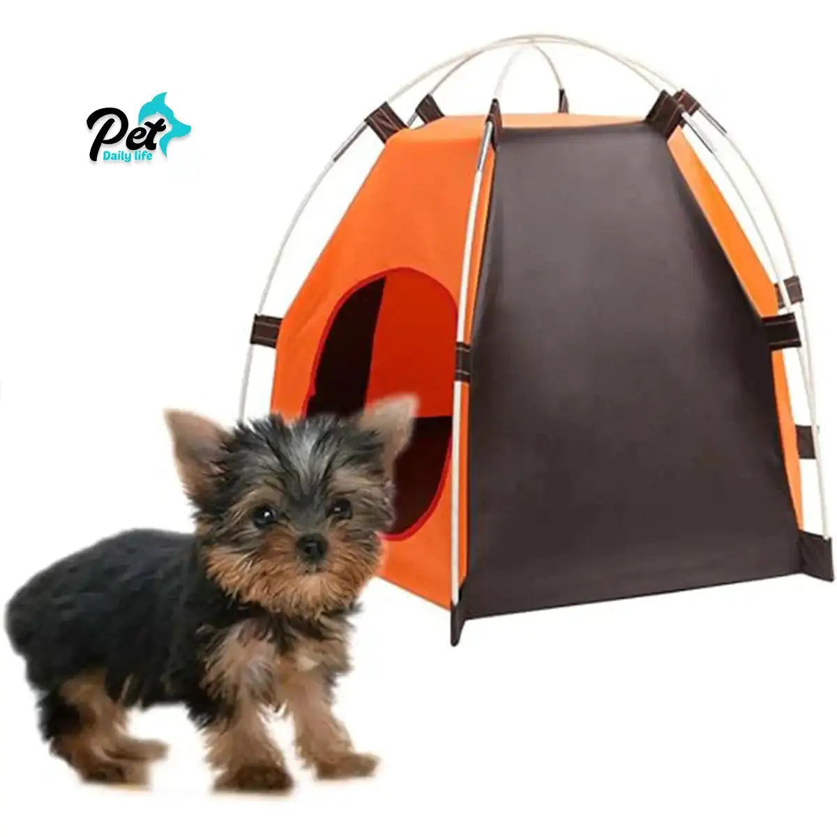 Foldable Pet Tent - Sun Protection Bed for Small & Medium Dogs | Indoor & Outdoor Use