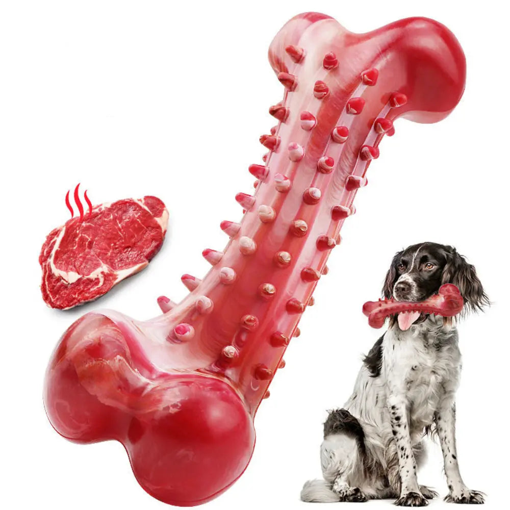 Indestructible Dog Chew Toys for Aggressive Chewers - Tough Bone for Large Breeds