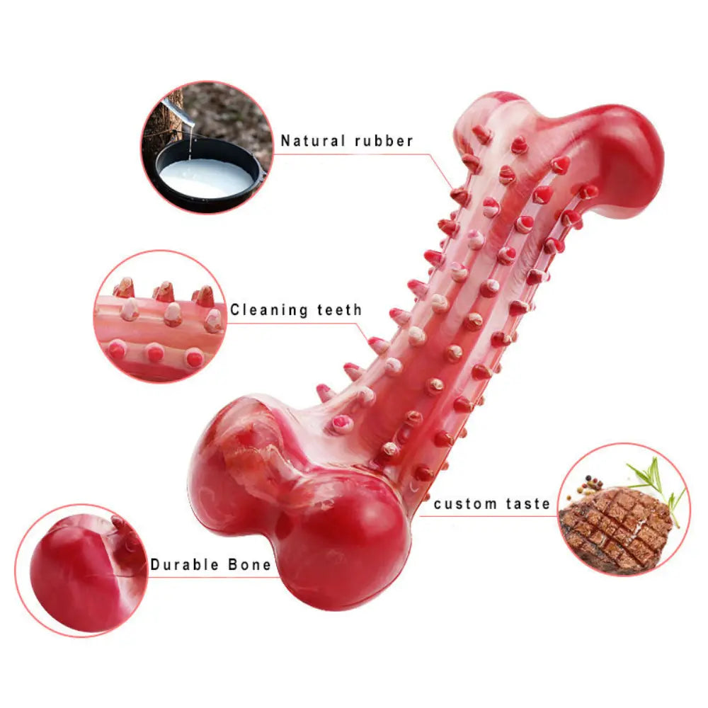 Indestructible Dog Chew Toys for Aggressive Chewers - Tough Bone for Large Breeds