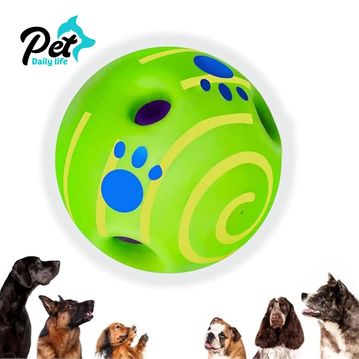 Wobble Giggle Ball: Interactive Dog Toy for All Sizes | Fun & Durable Pet Ball