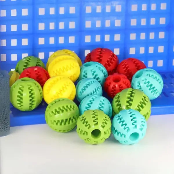 Dog Toys for Aggressive Chewers - Dental Chew Ball for IQ Training & Teeth Cleaning