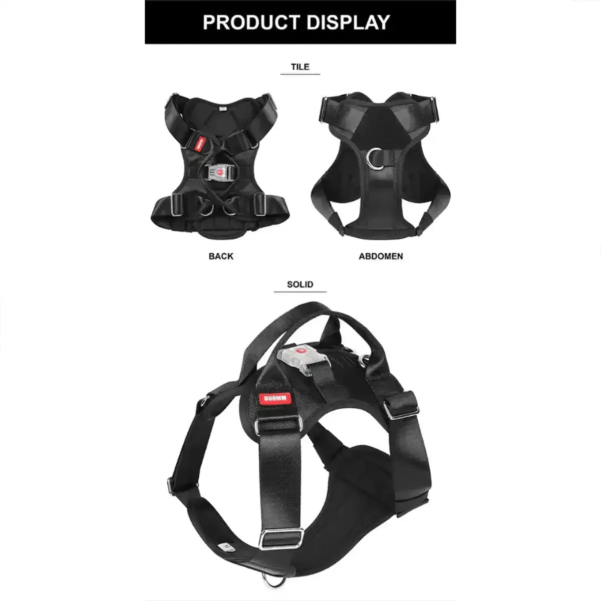 No Pull Dog Harness with LED Light | Adjustable Reflective Dog Vest for Night Walks