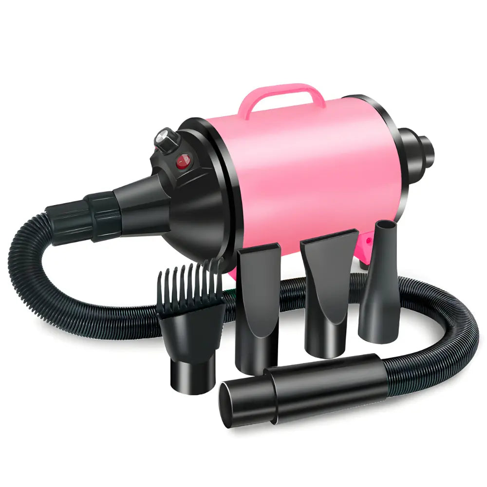 Best Pet Hair Dryer with 4 Nozzles – Powerful 5.2 HP, Adjustable, Quiet & Safe – Perfect for All Pets