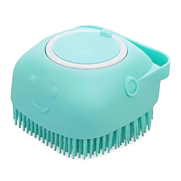 Dog Bath Brush - 2-in-1 Grooming & Shower Attachment for Easy Bathing | Soft Silicone Bristles