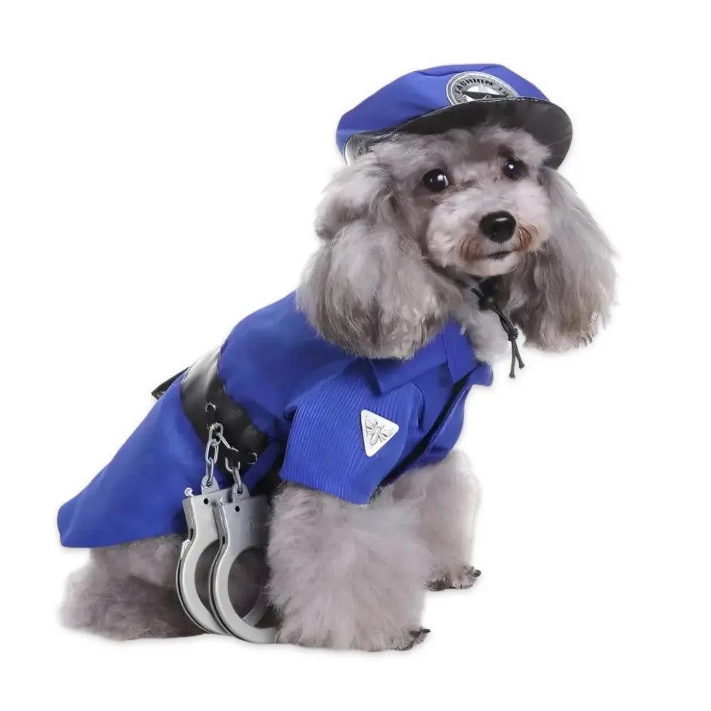 Soft Fabric Dog Police Clothes - Stylish & Comfortable Pet Outfit