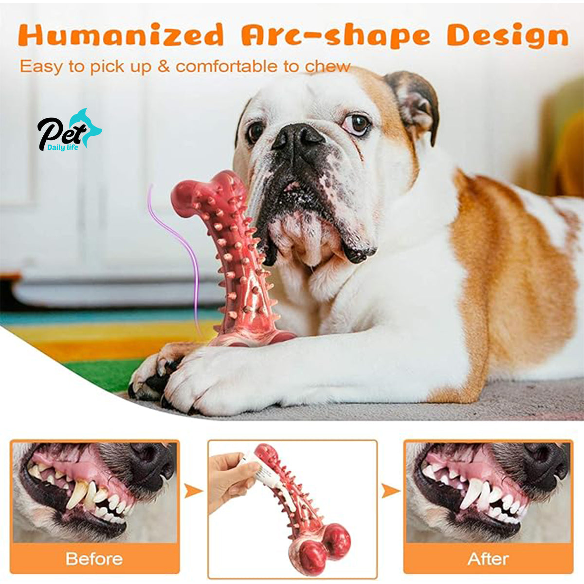 Indestructible Dog Chew Toys for Aggressive Chewers - Tough Bone for Large Breeds