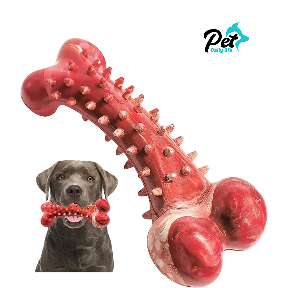 Indestructible Dog Chew Toys for Aggressive Chewers - Tough Bone for Large Breeds