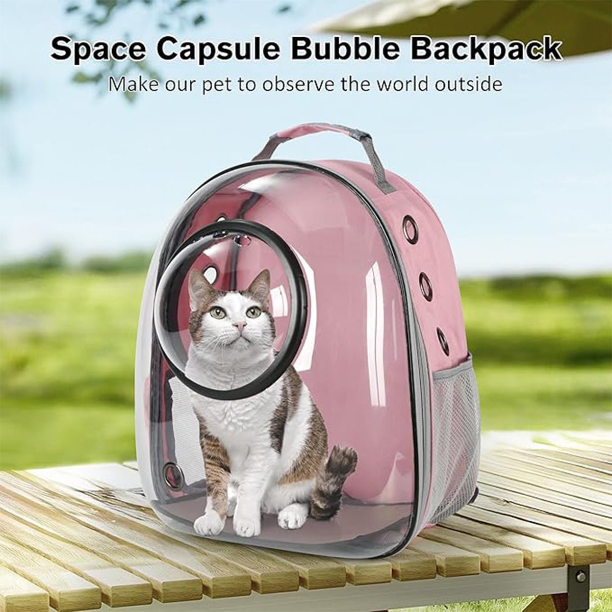 Cat Carrier Backpack - Space Capsule Bubble Pet Travel Carrier for Cats & Small Dogs