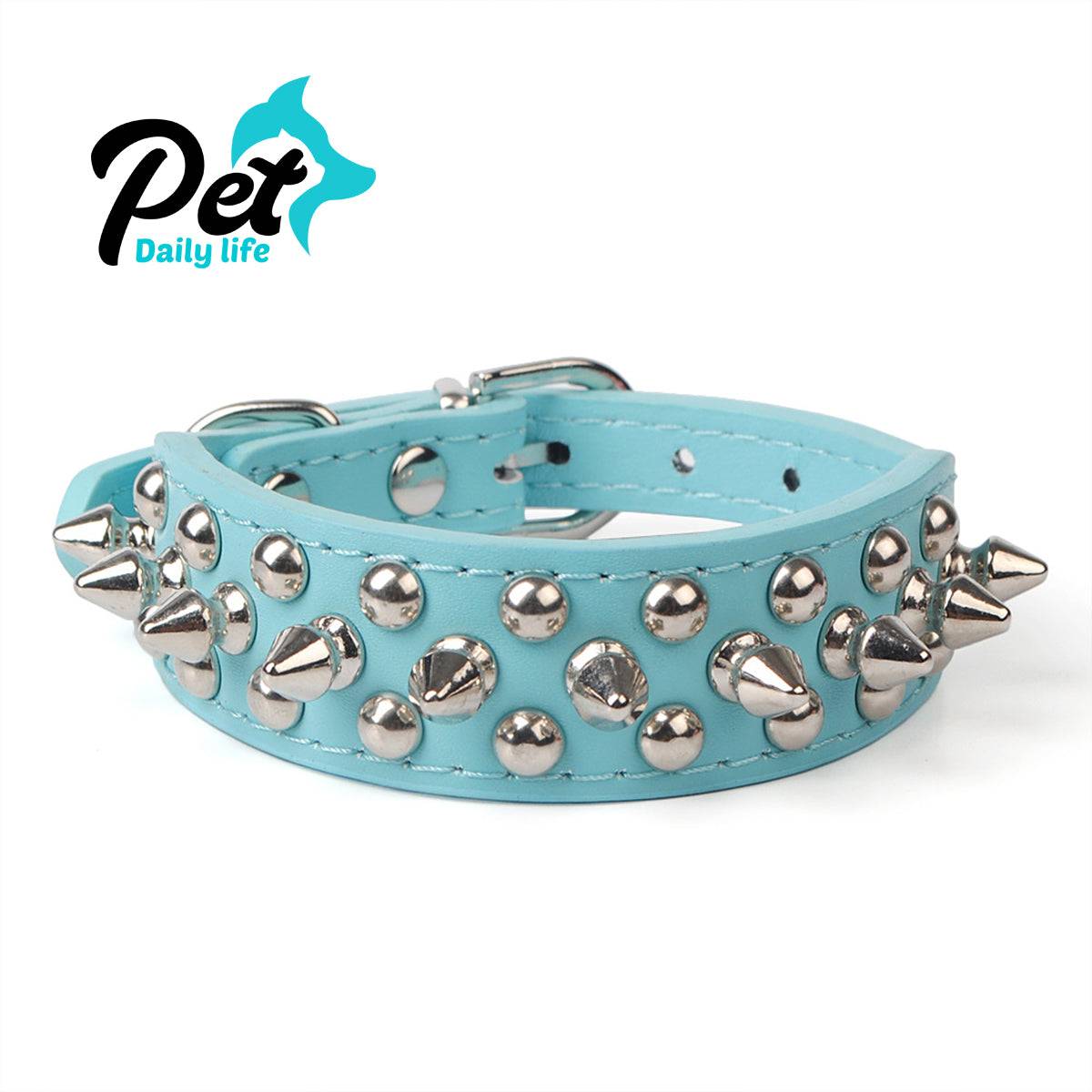 Cool Leather Dog Collar - Spiked & Studded Personalized Collars for All Sizes