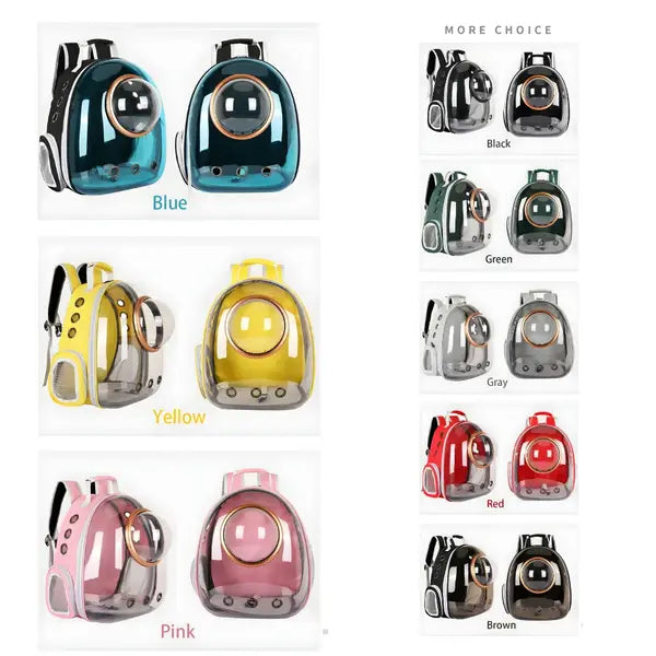 Cat Carrier Backpack - Space Capsule Bubble Pet Travel Carrier for Cats & Small Dogs